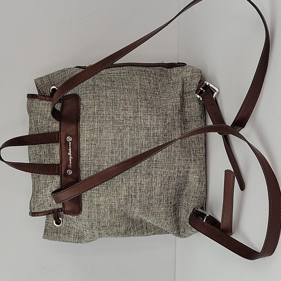 Tommy Bahama Beige and Brown Embroidered Backpack main image 12
